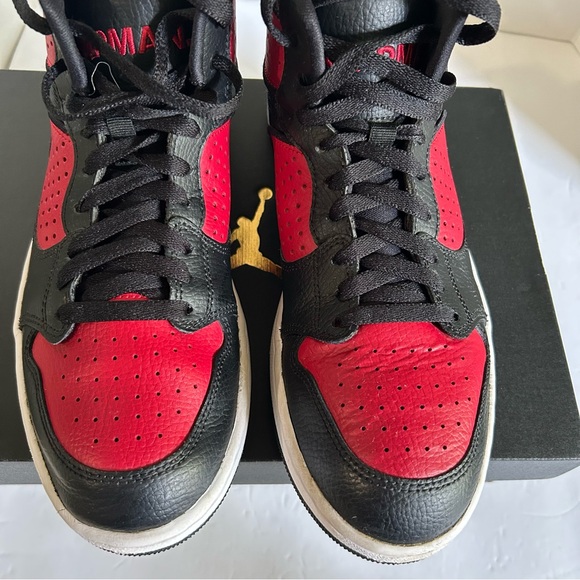 Nike Air Jordan Access Bred Black Red Mens 7.5 AR3762-006 Mid Jumpman sneakers - Picture 9 of 15
